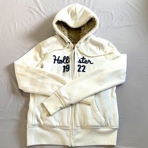 Hollister faux fur hoodie